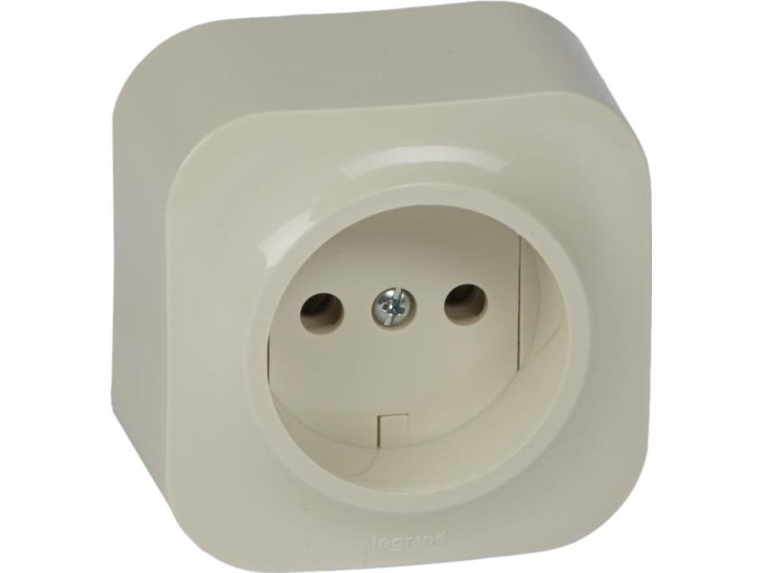 Stikkontakt Uden Jord 16a 250v Creme   782440 fra Legrand
