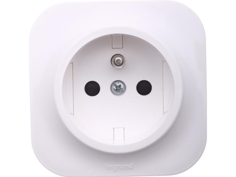 Jordet Stikdåse 16a 250v Hvid   782417 fra Legrand