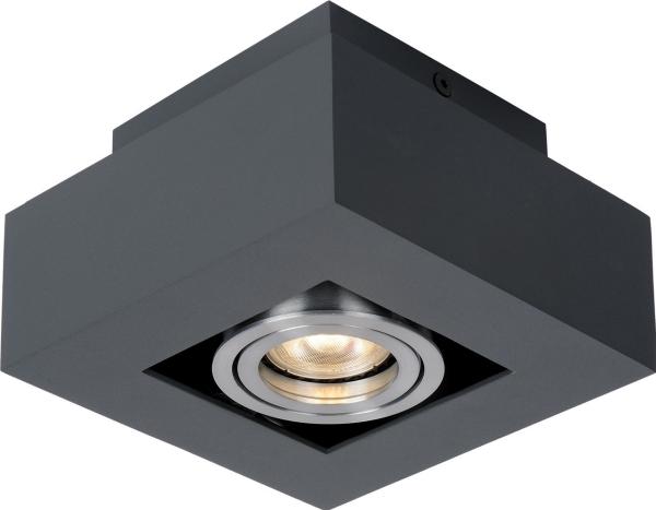 Loftlampe   Casemiro Sort Rektangulært Påbygningsarmatur It8002s1 Bk Al fra Italux