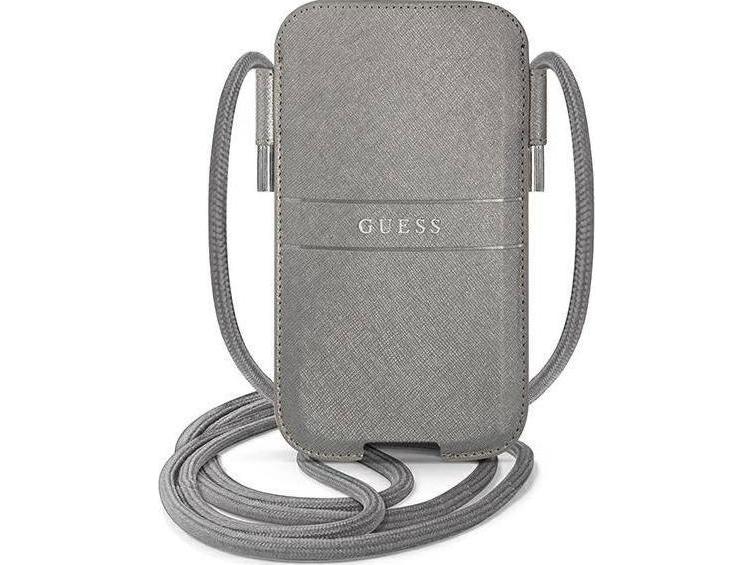 Case Til Tablet   Håndtaske Guphlpsasbgr 6,7 Tommer Zari Grey Saffiano Belt fra Guess