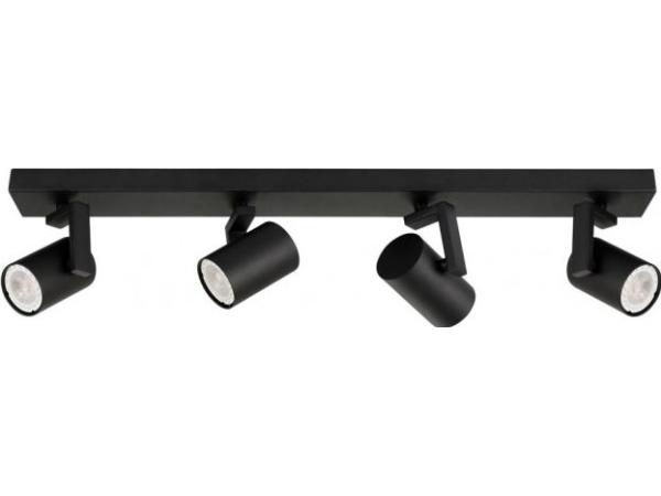 Mola Sort Påbygget Spot Loftslampe Spl 2846 4 Bl fra Italux
