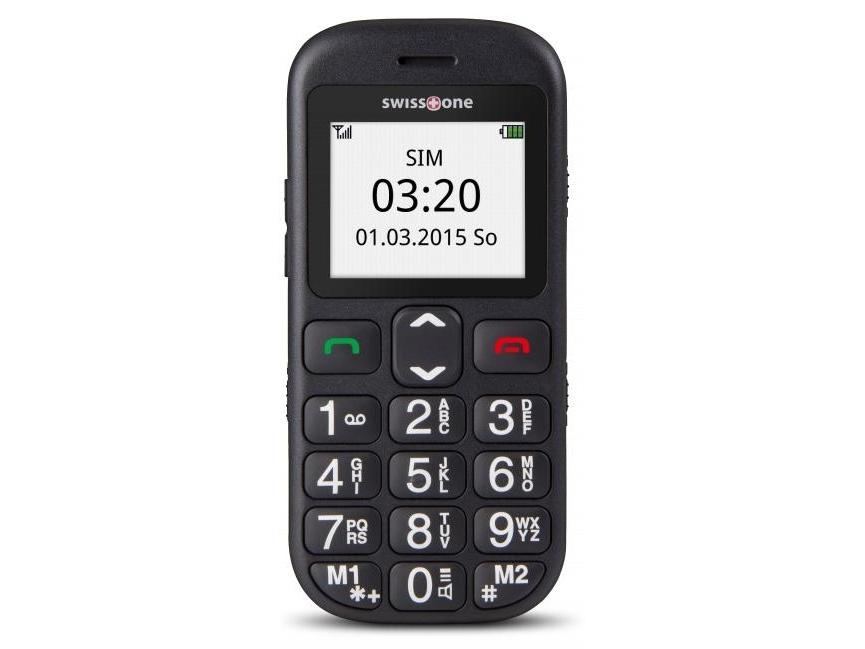 Bbm 320c, Menu, Single Sim, 4,5 Cm (1.77"), Bluetooth, 600 Mah, Sort fra Swisstone