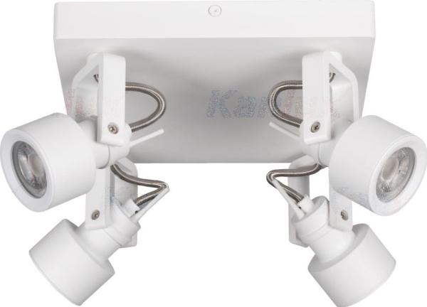 Kanlux Ceiling Lamp Wall And Ceiling Luminaire With Spotlights 4xgu10 10w Kanlux Sonda 34929 White, Metal fra Kanlux S.a.