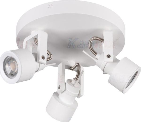 Kanlux Ceiling Lamp Wall And Ceiling Luminaire With Spotlights 3xgu10 10w Kanlux Sonda 34927 White, Metal fra Kanlux S.a.