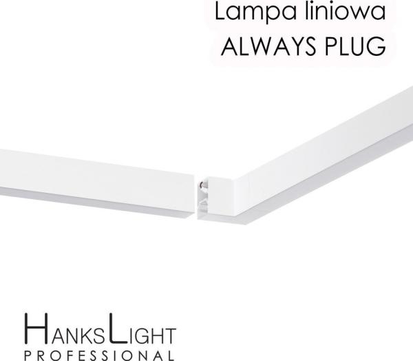 Ceiling Lamp   Led Lamp  , White, Linear, Alu, Suspension, Plug Connection Option, 1200mm, Down36w, 4000k fra Hankslight