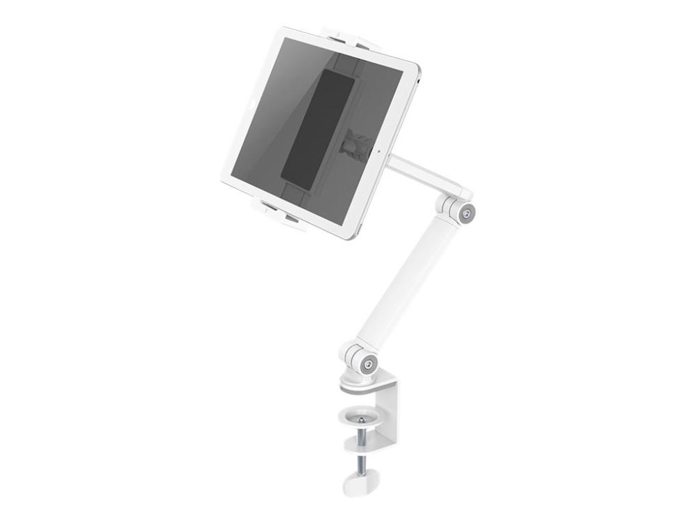 Neomounts Ds15 545wh1   Monteringssæt (bordmontering)   Fuldbevægelses Justerbar Arm   For Tablet   Stål   Hvid   Skærmstørrelse: 4.7" 12.9"   Klemme fra Newstar