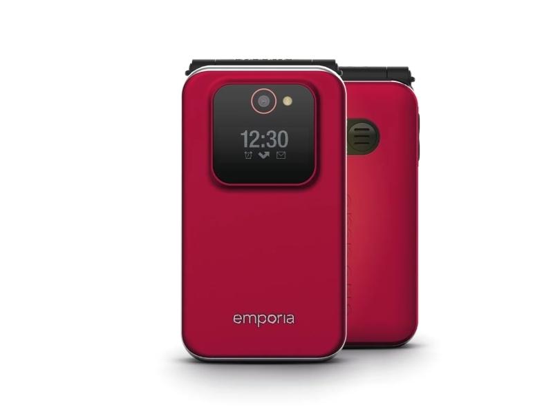 Joy 2g, Rød, Klaptelefon Med Store Taster fra Emporia