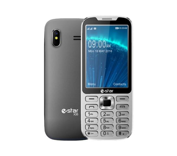 X35, Menu, Dual Sim, 8,89 Cm (3.5"), 0,3 Mp, 1750 Mah, Grå fra Estar
