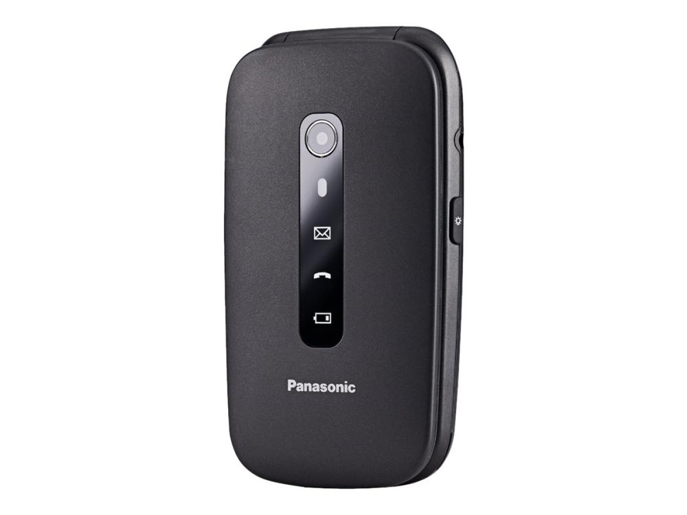 Kx Tu550   4g Funktionstelefon   Ram 64 Mb   Microsd Slot   Lcd Skærm   240 X 320 Pixels   Rear Camera 1,2 Mp   Sort fra Panasonic