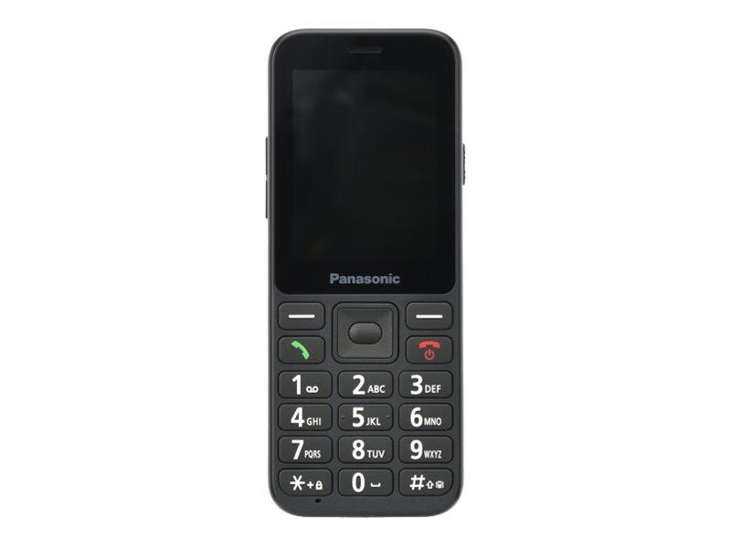 Kx Tu250   4g Funktionstelefon   Ram 64 Mb   Microsd Slot   Lcd Skærm   240 X 320 Pixels   Rear Camera 1,2 Mp   Sort fra Panasonic