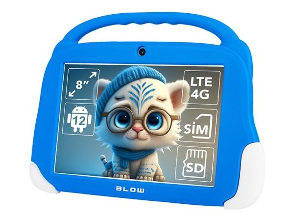 Tablet Kidstab8 4g   4 64gb Blue+ Case fra Blow