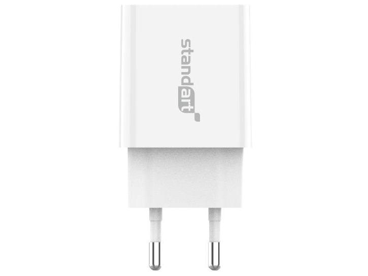 2 Usb Charger With Cable Gt Rj331 White fra Standart