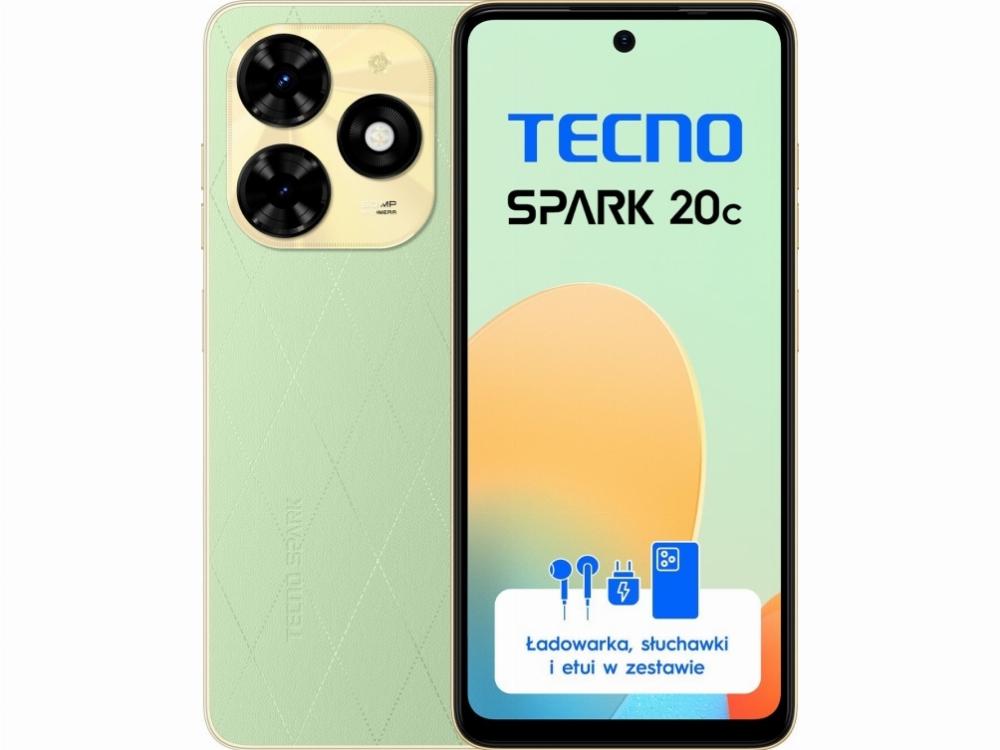 Spark 20c 4 128gb Grøn (bg7n_128+4_msg) Smartphone fra Tecno