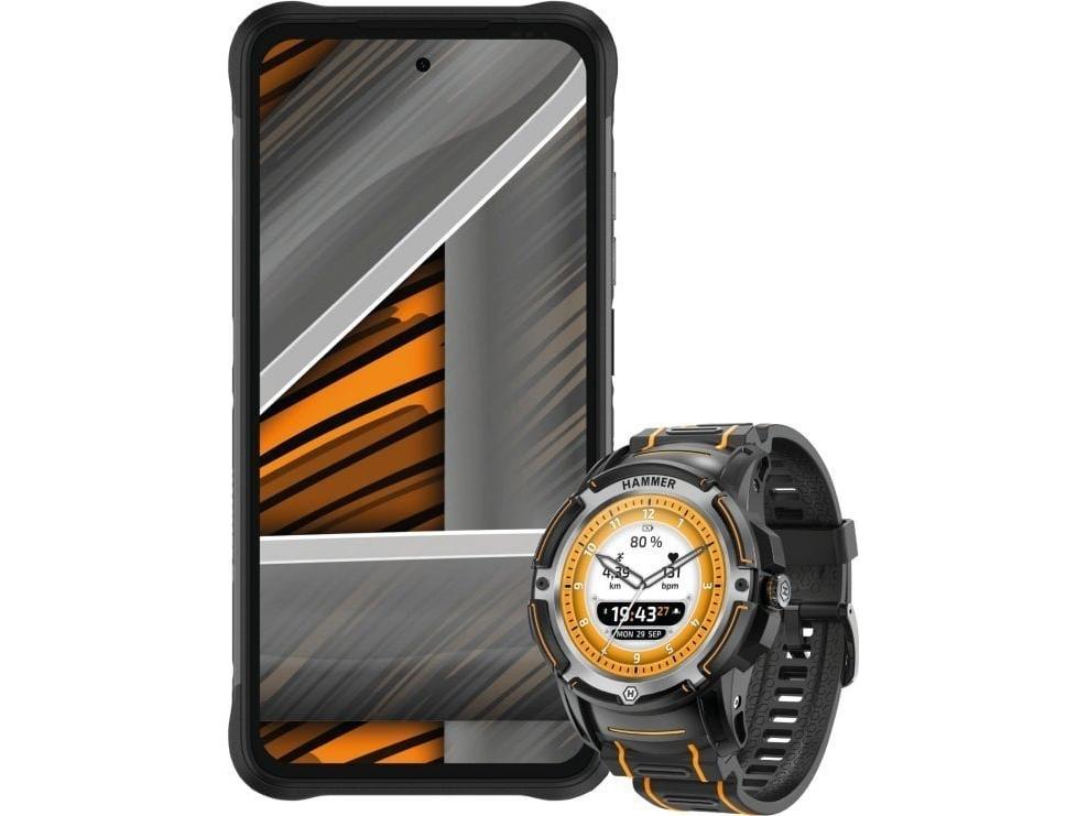 Hammer Blade 4 6 128gb Sort + Hammer Watch Plus Smartphone fra Myphone