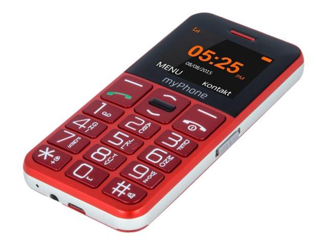 Myphone Halo Easy   Funktionstelefon   Microsd Slot   Lcd Skærm   120 X 160 Pixels   Rear Camera 0,3 Mp   Rød fra Telforceone