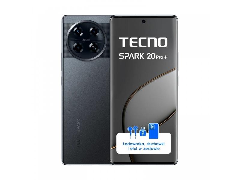 Spark 20 Pro+ 8 256gb Graphite Smartphone (4894947019111) fra Tecno