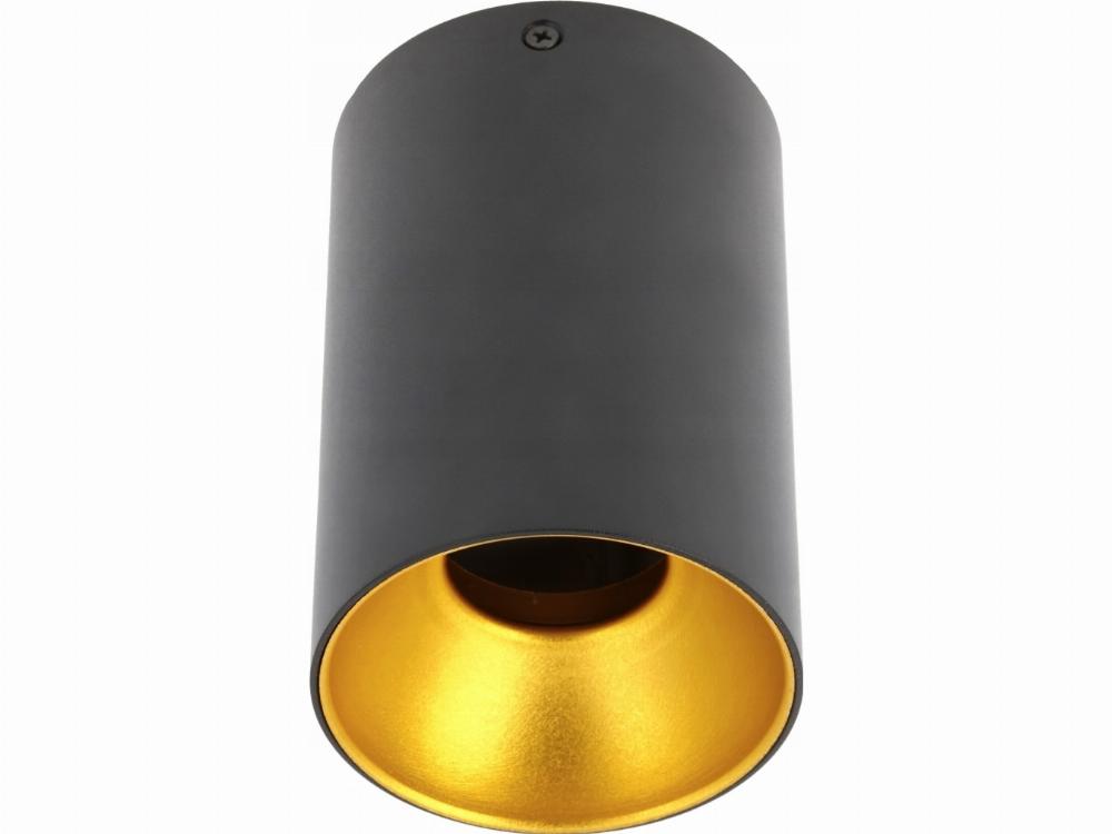 Ceiling Lamp   Ceiling Light Tensa, Aluminum, 96x140, Ip20, Gu10, Round, Black fra Gtv