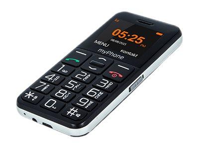 Myphone Halo Easy   Funktionstelefon   Intern Hukommelse 4 Mb   Microsd Slot   Lcd Skærm   128 X 160 Pixels   Rear Camera 0,3 Mp   Sort fra Telforceone