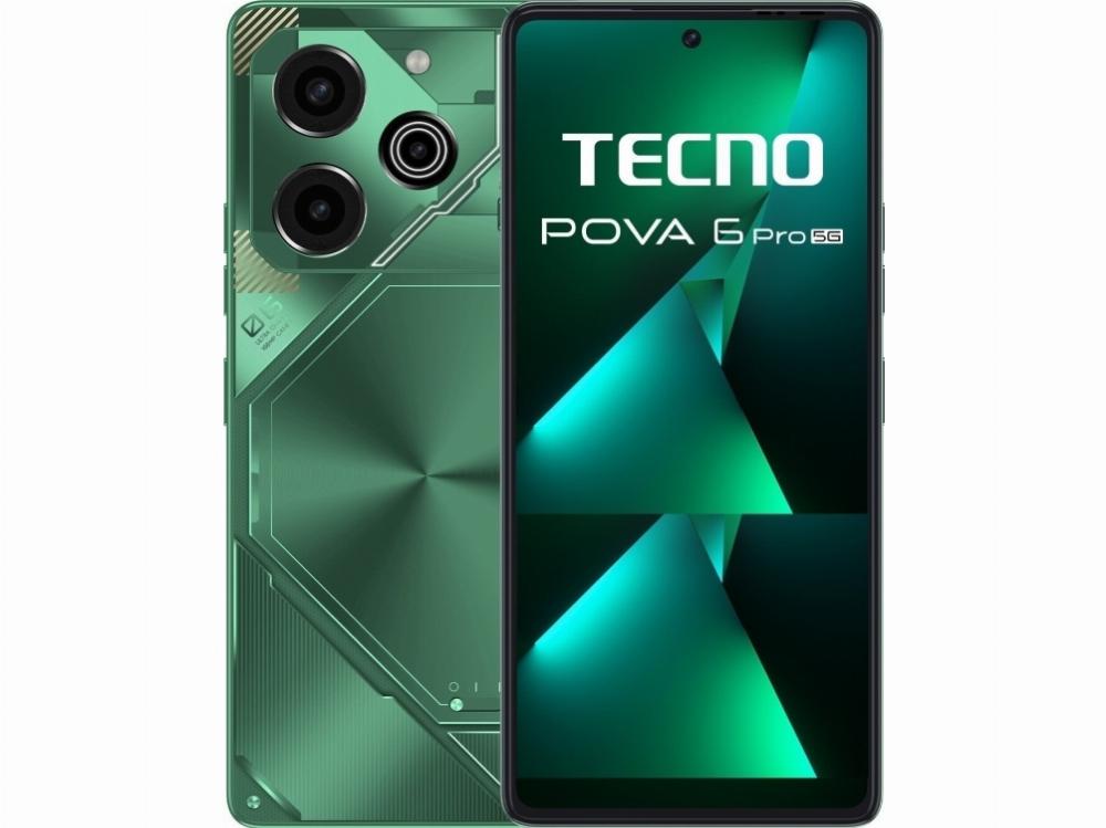 Smartphone Pova 6 Pro 5g Comet Green fra Tecno