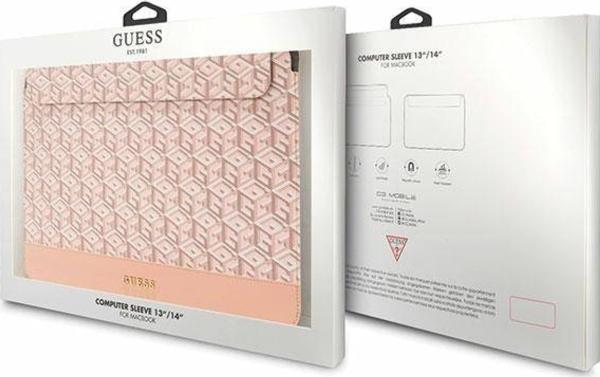 Etui     Gcube Stripes Computer Sleeve   Etui Na Notebooka 14" (róowy) fra Guess